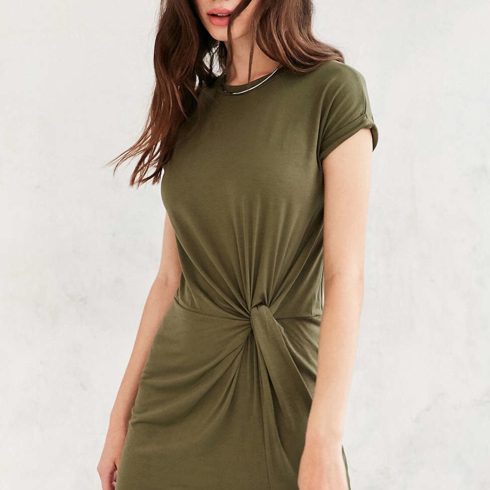 Silence + Noise Knotted T-Shirt Dress NWOT